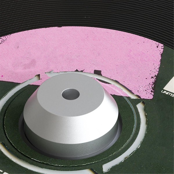 Audio LP Vinyl Skivspelare Metall Skiva Stabilisator Skivspelare Vikt Klämma Hifi Silver