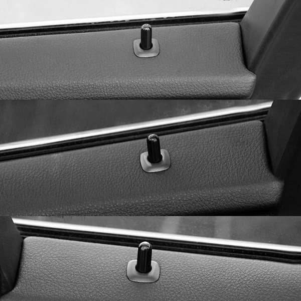 Dørstift Guide Trim Panel Låseknap Knap Cover Sort Bil til Dør og Vindue til - 5 Serie F1
