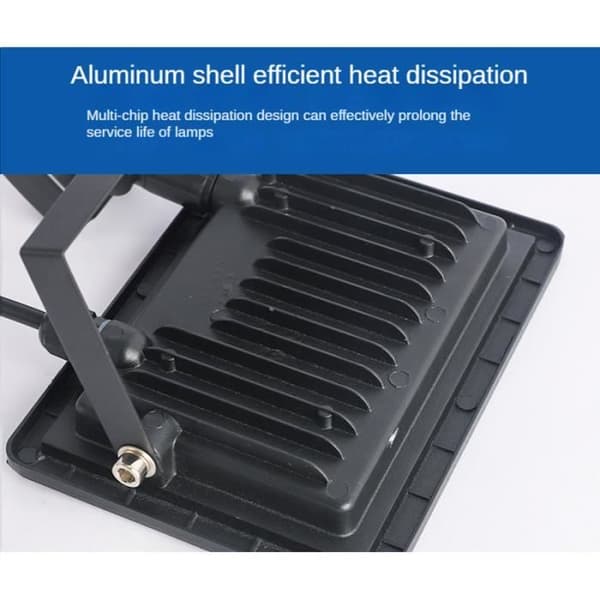 220V - 50W - Cold White Light 6500K - Waterproof LED Floodlight with PIR Motion Sensor, Outdoor Lighting