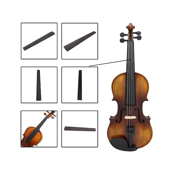 1 kpl Viulun Otelauta Viulun Osat Kestävä Instrumentin Korjaustarvike 4/4-kokoisille viuluille