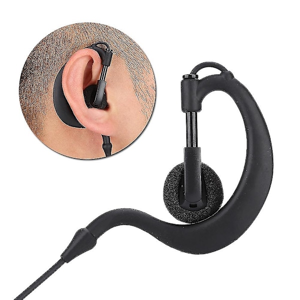 Polis Öronsnäcka PTT Headset Mic för Motorola Tetra Tvåvägsradio MTH800 MTP850 Walkie Talkie