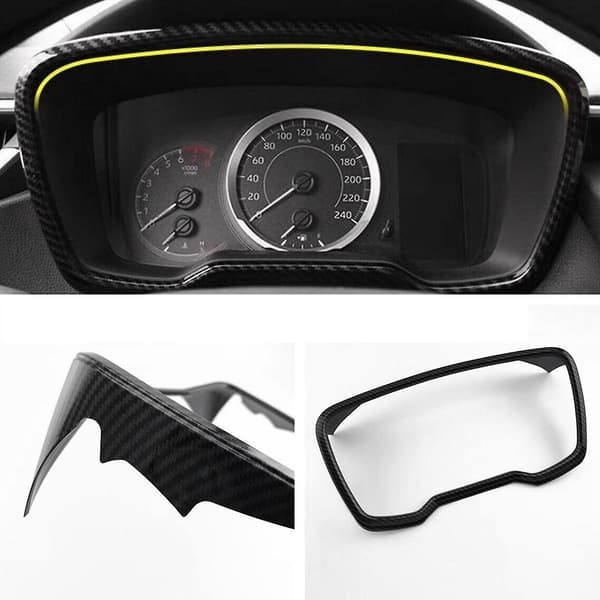 Karbonfiber ABS Dashbord Dekor Ramme Trim for 2019-2023