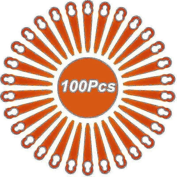 Pakke med 100 blade kompatible med Stihl Polycut 2-2 Polycut 3-2, Fsa 45 Fsa 57 Fse 52 kanttrimmer, plastikblade til Stihl trådløs kanttrimmer c20241122385