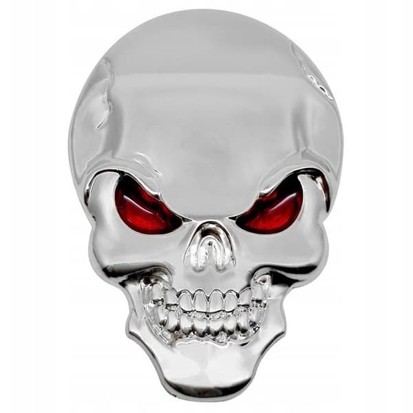 SKULL 3D EMBLEM-dekal för motorcykelbil