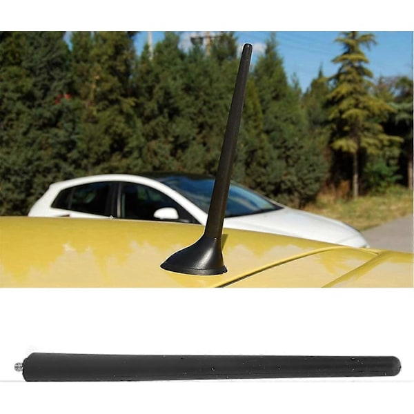 Fiat 500 2017 Antenni, Fiat 500 Antenni 2016, Antenni, 200mm 7.87in Auton Lyhyt Antenni Kumiantennimasto Musta 52019353 Korvaava Fiat 500 2012+ malleille