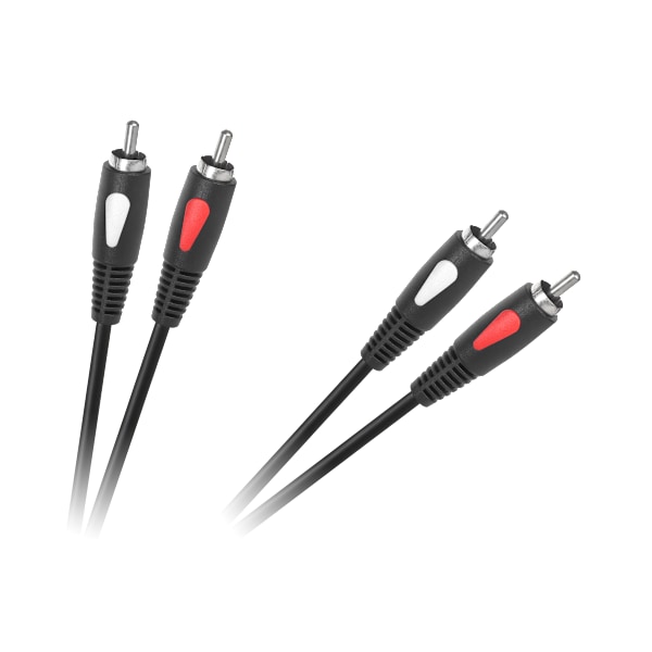 RCA-kabel lyd cinch-kabel 0,5m 2RCA- 2RCA Cabletech Eco-Line