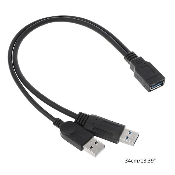 Usb 2.0 A Uros Usb Naaras 2 Tupla Kaksoisvirtalähde Usb Naaras Jakaja Jatkojohto Hub Laturi Tulostimille Tarvikkeet