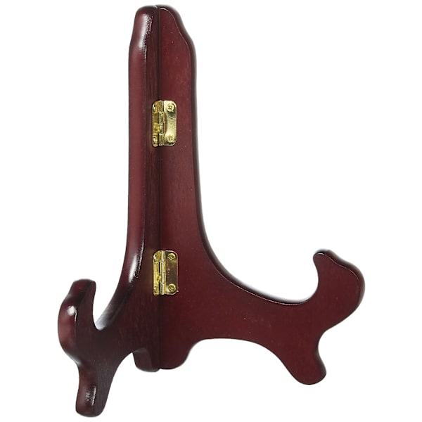 7\" Valnøtt Tre Plate Stativ Staffeli Holder Display