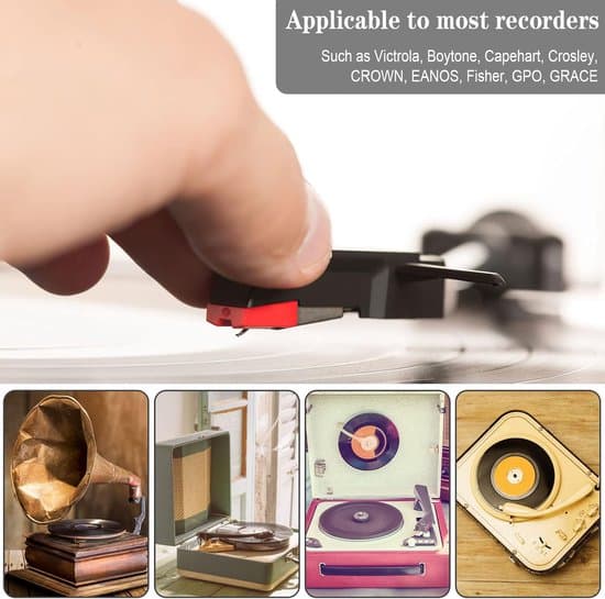 Pladespillernål - 4 erstatningsnåle til pladespiller