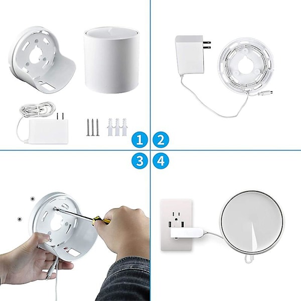 Väggfäste för Tp-link Deco X20, Deco X60 Hela-hemmet Mesh Wifi-system, Kompatibel med Hem