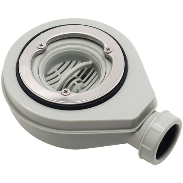 Horisontalt avløp uten deksel 90 for dusjkar