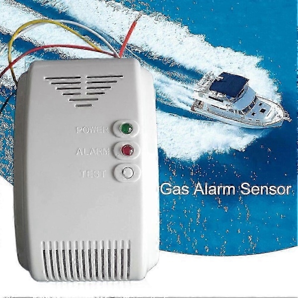 12V Gaslarmsensor Larm Propan Butan LPG Naturlig Husbil Camper