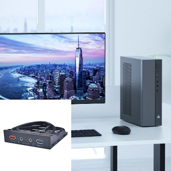 USB 3.0 3,5 mm frontpanel USB3.0-hubbsplitters interna adaptrar BC1.2
