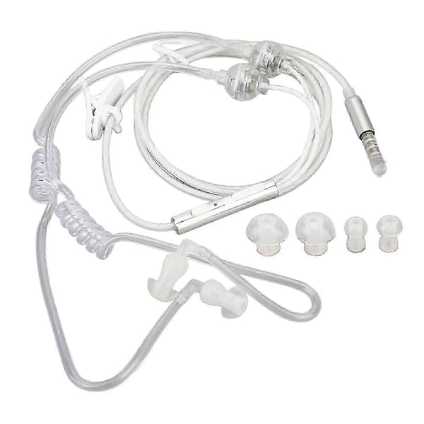 Luftslangeørepropper, strålingsfrie, støyreduksjon, 3,5 mm headset