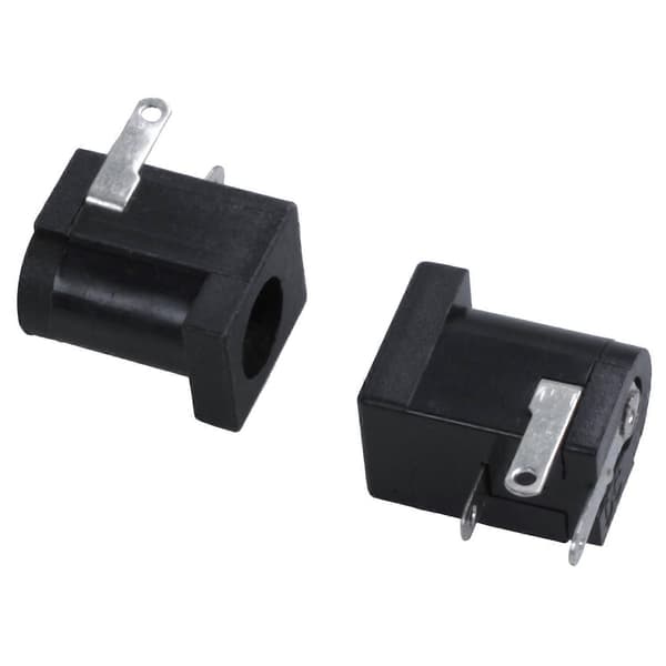 5 Stk. DC 5.5mmx2.1mm Strømstik Hun Panelmonteringsstik