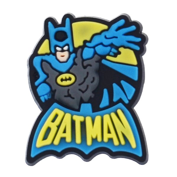 20 st/set Superhjälte Spiderman Batman Skor Charms För Clog Dekoration Sandaler Tillbehör För Barn Vuxna Festgåvor