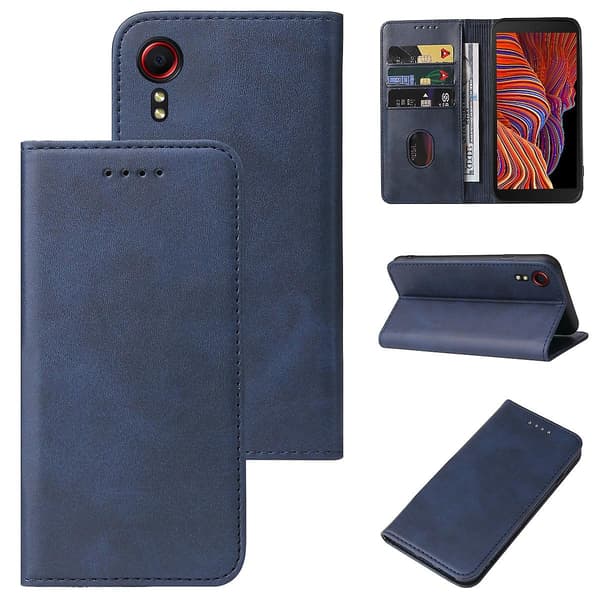 Magnetiskt stängbart läderfodral för Samsung Galaxy Xcover 5