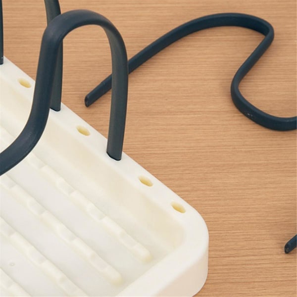 Gryder og Pander Organizer til Skab, Grydelågsholder til Køkkenbordplade med Justerbar Plug-in Div