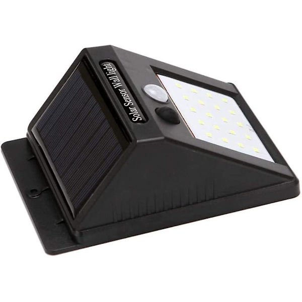 Solcellslampa Solcells vägglampa Utomhusstrålkastare Solcells trädgårdslampor Solladdad kroppssensorlampor 20led Trädgårdslampa Utomhusvägglampa Hem Villa H