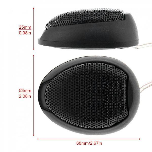 Universal Bil Stereo Højttalere Audio 1000w Dome Diskanter Super Kraftig Lyd Sort