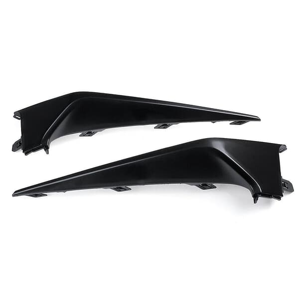 2X Front Bumper Splitter Lip Grill Nedre Trim List Støtfanger Diffuser Deksel Trim for 2.0L 2020-2021