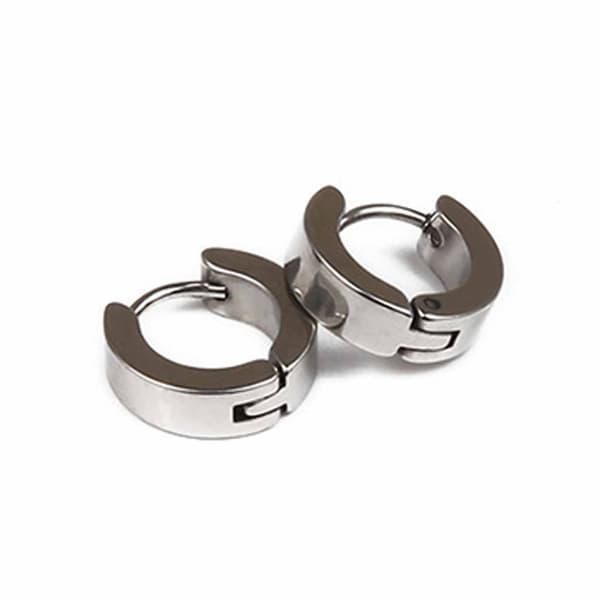 2-pakning sølv piercing øredobb piercing smykke ring metall