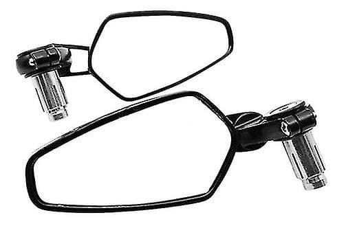Universal motorcykelbackspegel, backspegel universal reflektor (svart) (2 st)