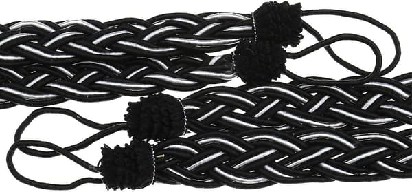 Par Weave Satin Rope Gardinbinder - Sort