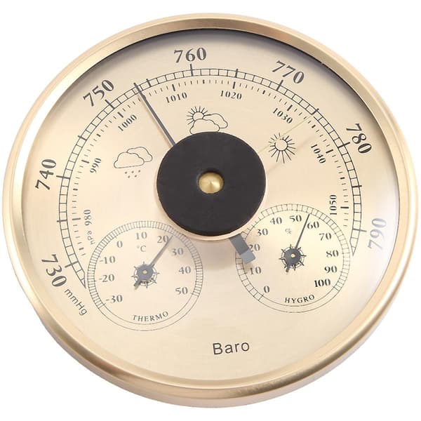 Multifunktionel Temperatur Fugtighed Tryk Barometer Til Ophængning