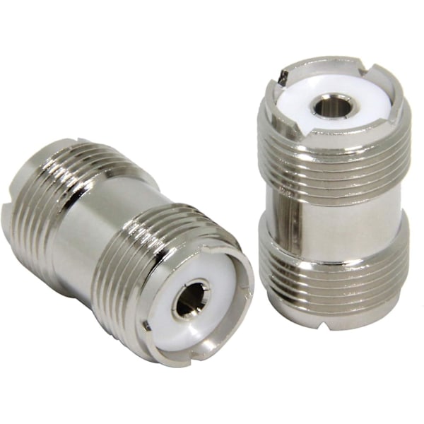 UHF PL-259 hun til UHF PL-259 hun koaksial adapter (2 stk.)