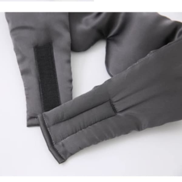 100% Mulberry Silke Sovemaske for kvinner menn, Silke Øyedeksel for søvn Mørkegrå