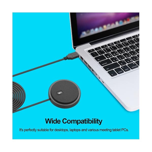 Usb Omni-direktionel Kondensatormikrofon Mikrofon Til Møde Forretningskonference Computer Laptop Pc Vo