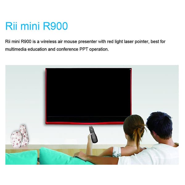 R900 2.4GHz Mini Trådløs Luftmus til Android TV Boks