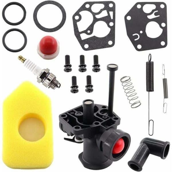 Forgasser for Briggs & Stratton gressklippere – Erstatter 498809, 498809A, 494406 – Optimalisert ytelse – Luftfilter inkludert