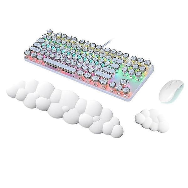 Moln Handledsstöd Kit Tangentbord Handledsstöd Mus Handledsstöd Memory Foam Handledsstöd för Tangentbord Mo