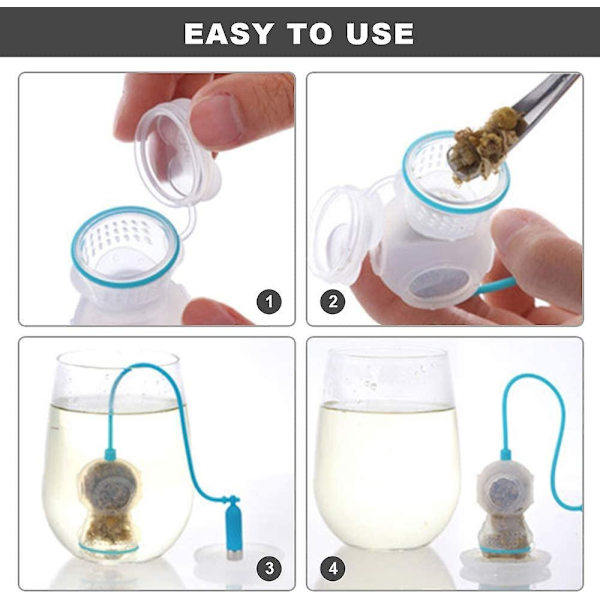 Mousyee teinfuser för lösteeblad, teinfuser för löste, dykform