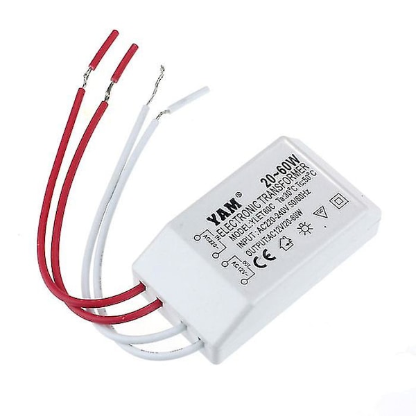 AC til 12V 20-60W Halogen LED Driver Transformator