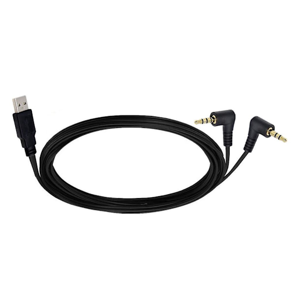 3,5 mm:n kuulokeliitäntä USB 2.0 -äänikaapeli mihin tahansa muuhun laitteeseen, jossa on 2 x 3,5 mm:n portti