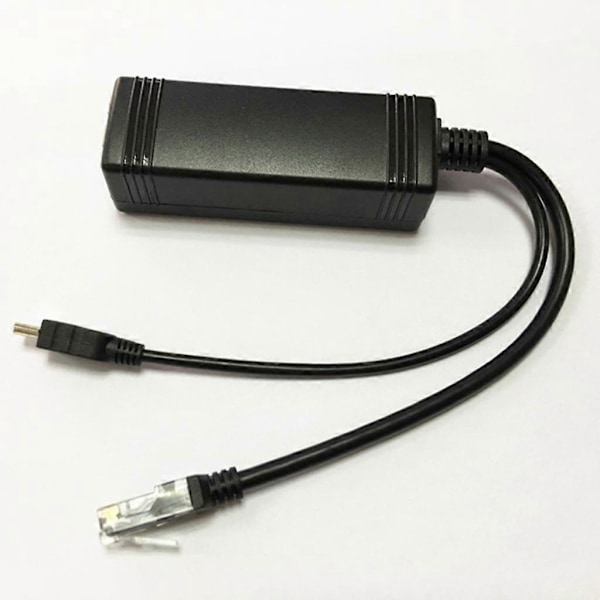 Aktiv PoE Splitter Power Over Ethernet DC 48V til 5V 2A Micro USB Plugg