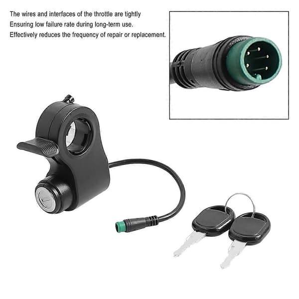 Til G2 Max/G2 Pro Scooter 5-Pin Gasspjæld Lås Nøgle