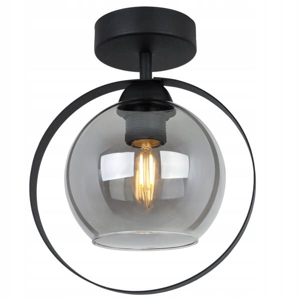 MODERNE LOFTLAMPE RINGGRAFIT af GLAS