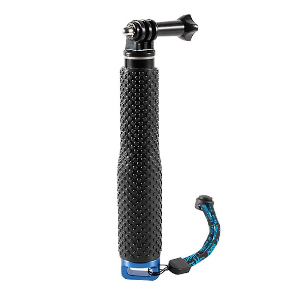 48cm Vattentät Handhållen Undervatten Sport Selfie Stick Utökbar för Go Pro Hero 9 8 7 6 5 4 3 Action, Svart + Blå