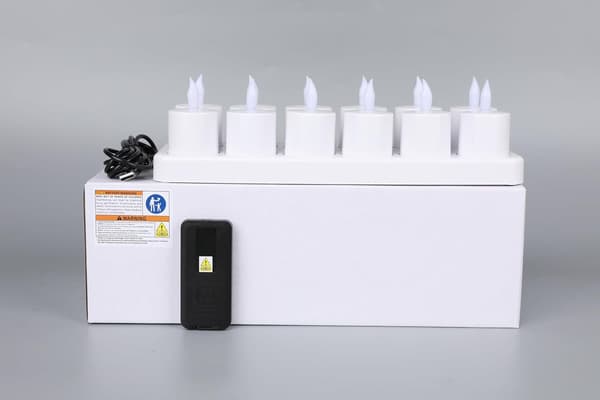 Rechargeable Tealights, 12 Pcs Rechargeable Candles A A