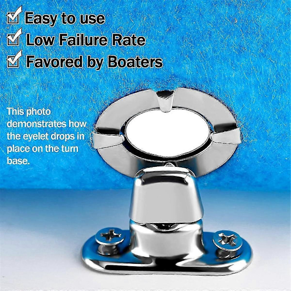 20 Sæt Marine Grade Twist Lock Fastgørere Drejeknap Øje Og Stud, Til Lærred Fastgørere Drejeknapper