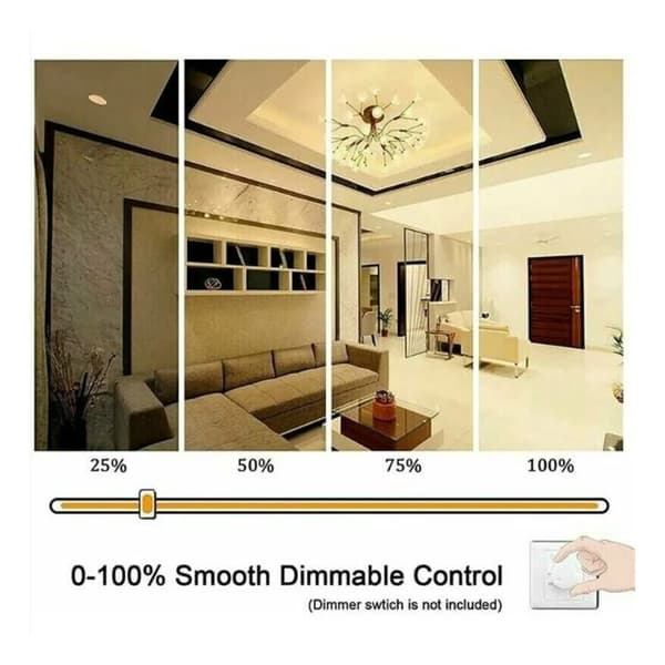 LED-lampe - 118mm - 20W Dimbar - Varmhvit 3000K - 3000LM