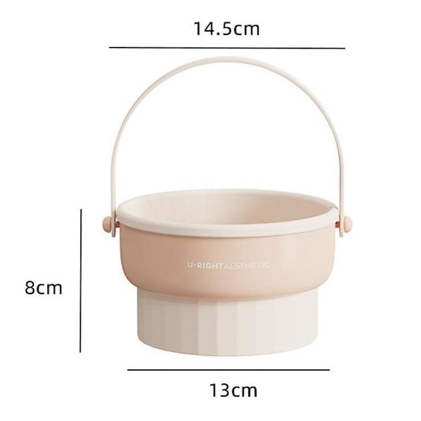 Sminkekostrenser Matte Silikon Sminkekost Rengjøringsskål med Tørkeholder Kost Rengjørings Scru