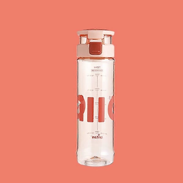 670 ml:n juomapullo ulkokäyttöön, kuntoilukuppi yhdellä avaimella avattava, BPA-vapaa urheilujuomapullo (Pinkki) - VÄRI: Pinkki