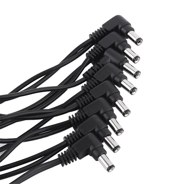 Daisy Chain-kabel 1 till 8 vägar gitarr effektpedal tillbehör 9V DC adapterkontakt strömkabel