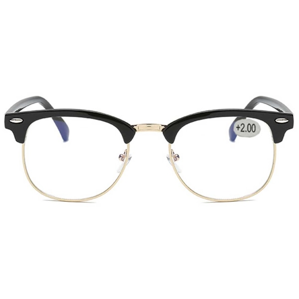 Reading Glasses Clubmaster Strength 3.0 Black