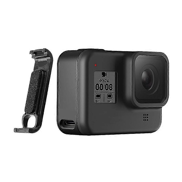 kompatibelt GoPro Hero8 Batterideksel Oppladbar Port Design Beskyttende Skall kompatibelt GoPro Sportskameratilbehør